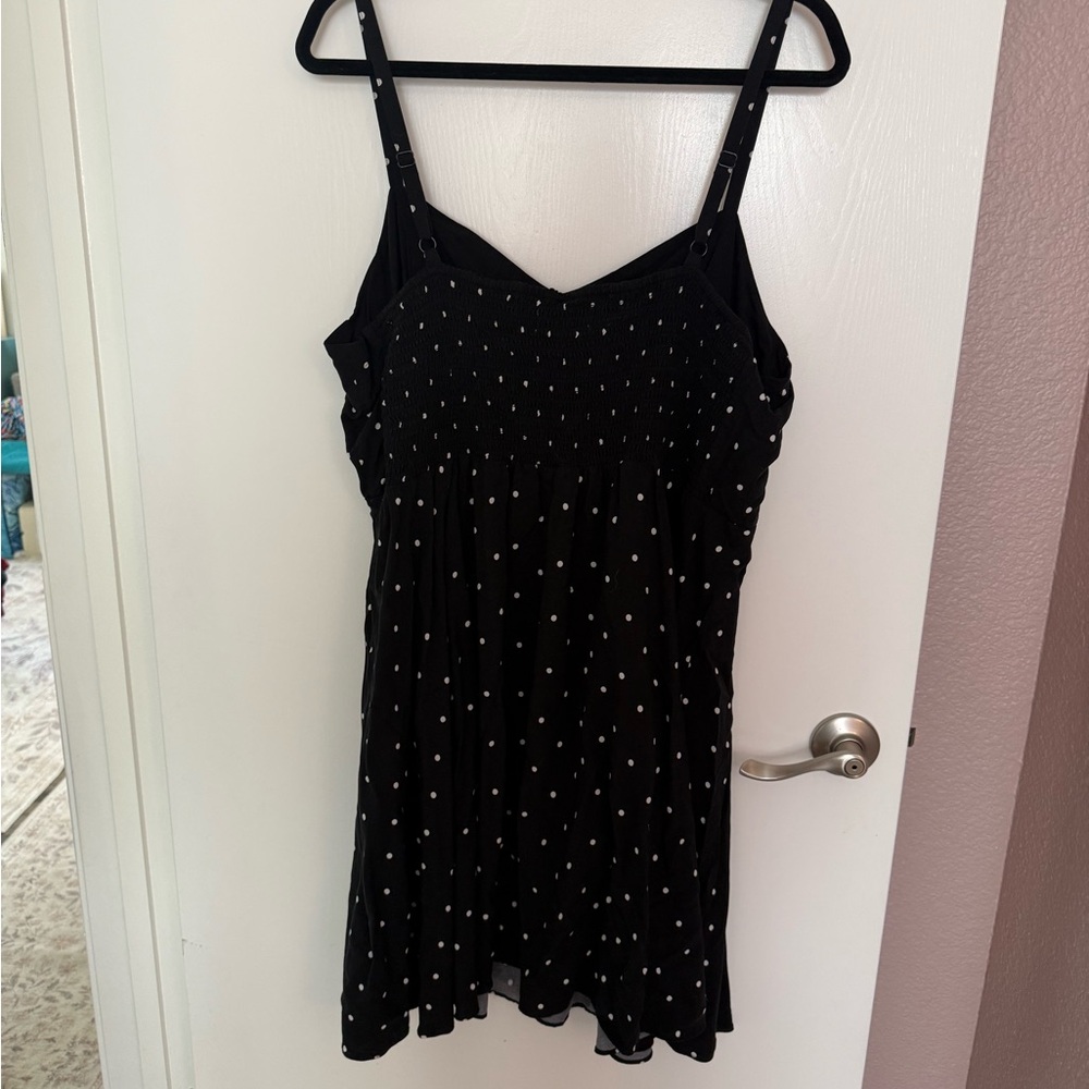Old Navy Black and White Polka Dot Mini Dress - Picture 3 of 4
